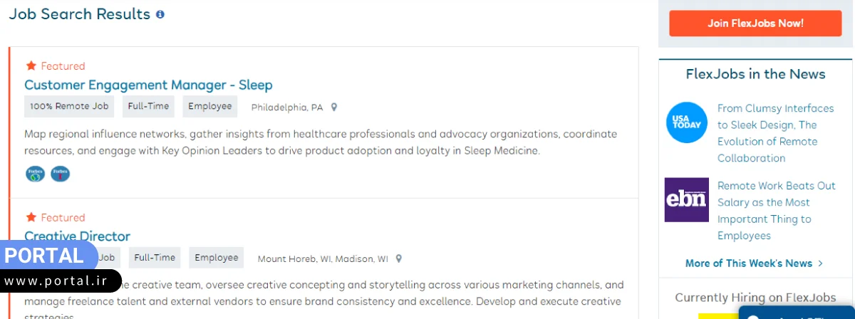 موقعیتهای شغلی سایت فریلنسری فلکس جابز