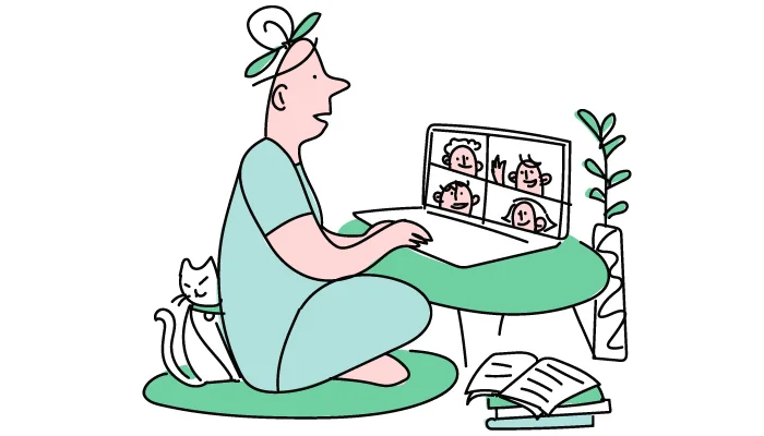 تماس تصویری فریلنسر دورکار