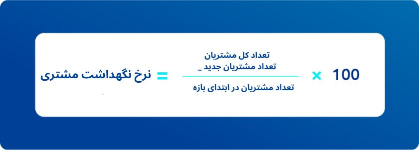 فرمول محاسبۀ نرخ نگهداشت یا حفظ مشتری