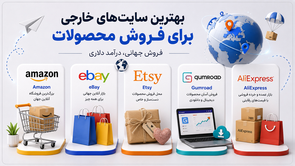 معرفی غول‌های تجارت الکترونیک جهانی برای فروشندگان