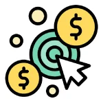 تبلیغات کلیکی و عملکردی - آیکون