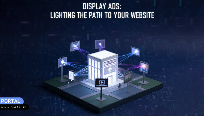 شماتیک هدفگیری دقیق مخاطب در کمپینهای تبلیغات نمایشی برای به حداکثر رساندن بازدهی.
