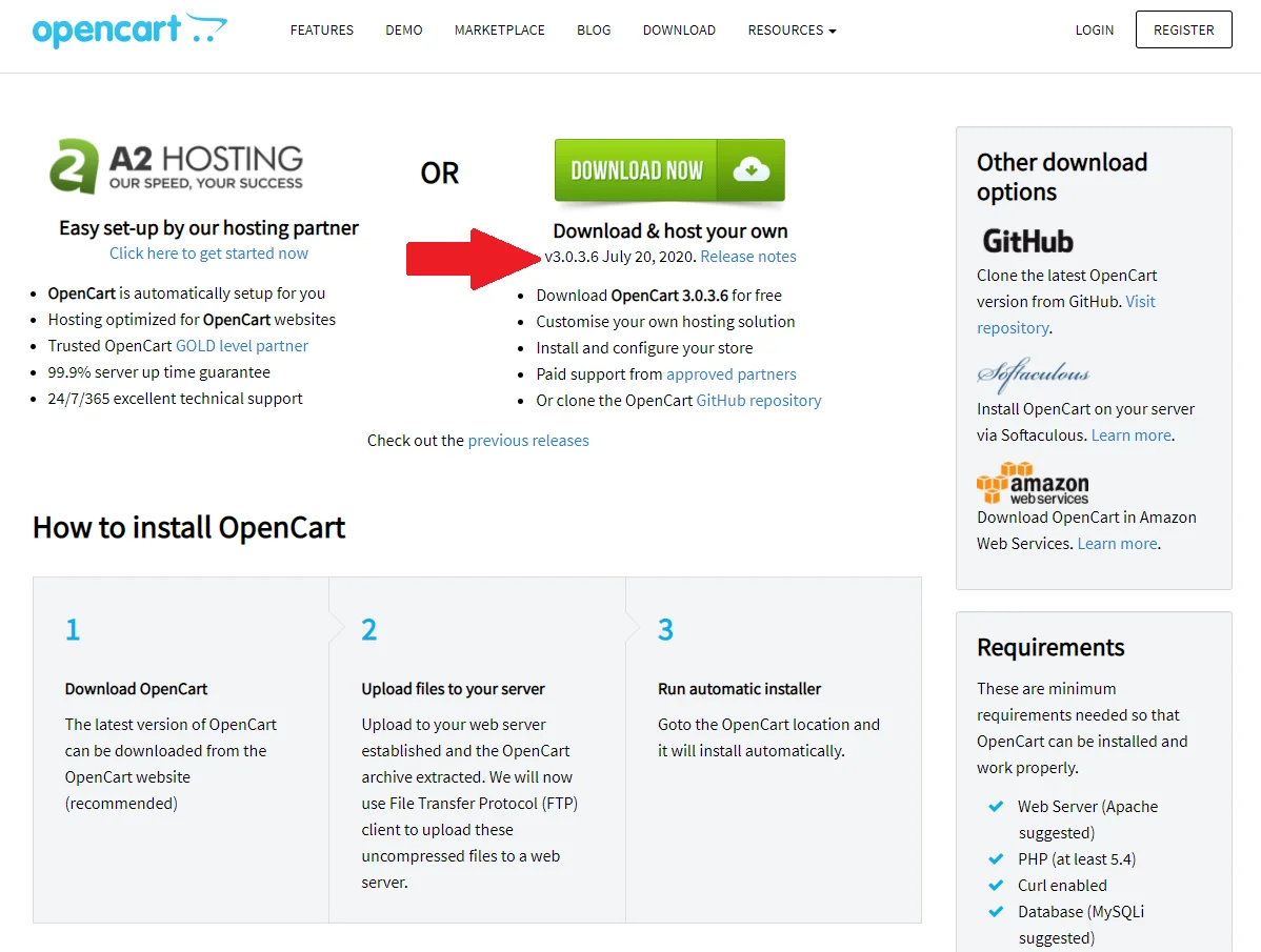 آخرین نسخه اپن کارت