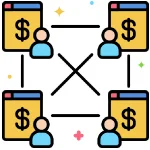 تمرکززدایی- آیکون