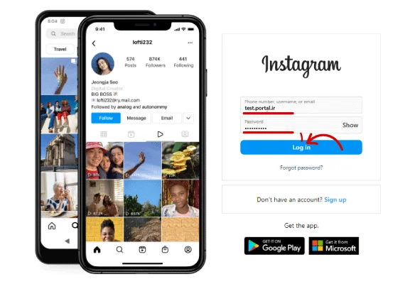 دیلیت اکانت اینستاگرام دائمی با گوگل