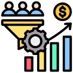 آیکون با مضمون بهینه‌سازی نرخ تبدیل 