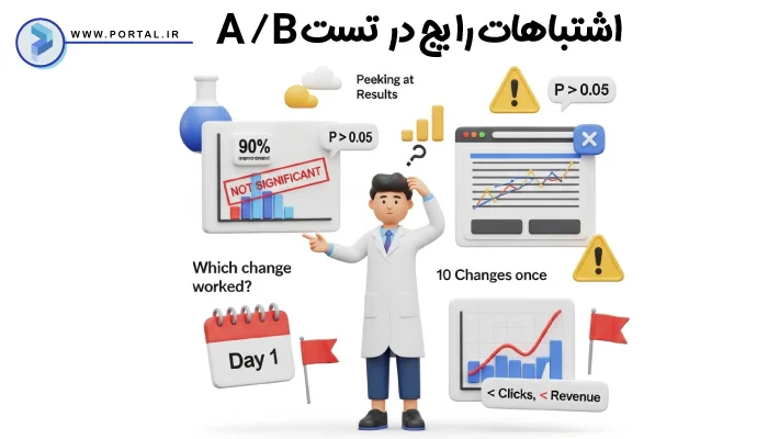 اشتباهات رایج در تست A/B- عکس به صورت خنده دار