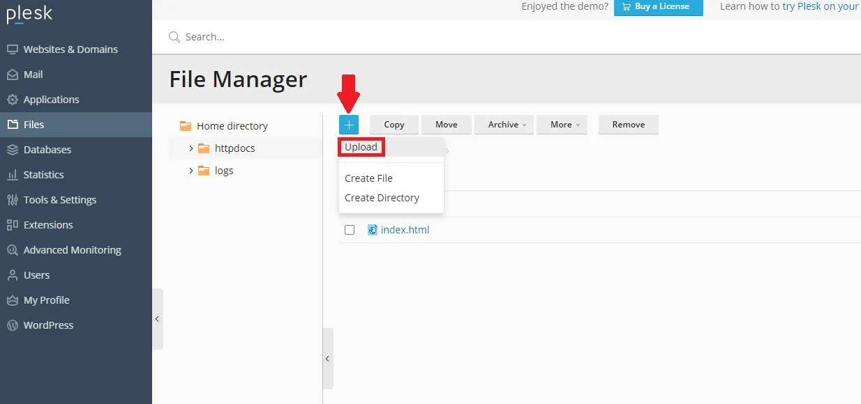 آپلود فایل اپن کارت در پلسک