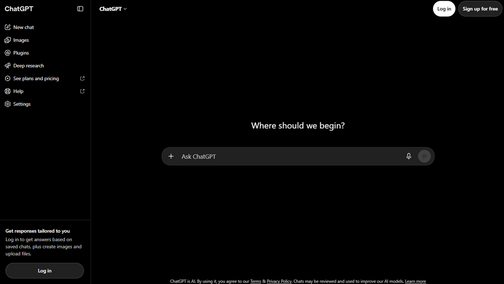 مراحل گامبهگام ثبتنام در وبسایت رسمی (chatgpt.com)