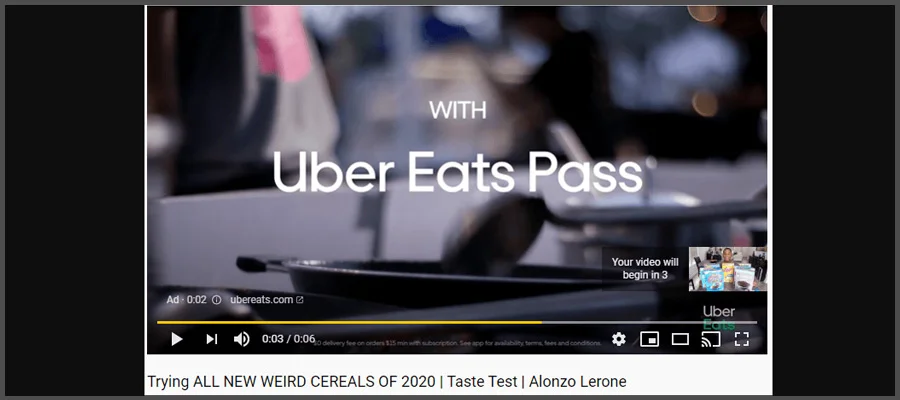 تبلیغ یوتیوب بامپر یا Bumper ads