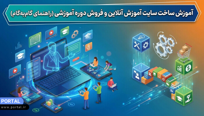 آموزش ساخت سایت آموزش آنلاین و فروش دوره آموزشی (راهنمای گامبهگام)